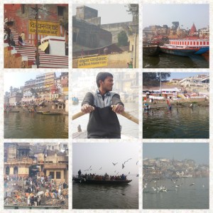 The Boat ride on the Ganges and the Ghats