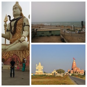 Dwarka Beach front and the Nageshwar Jyotirling
