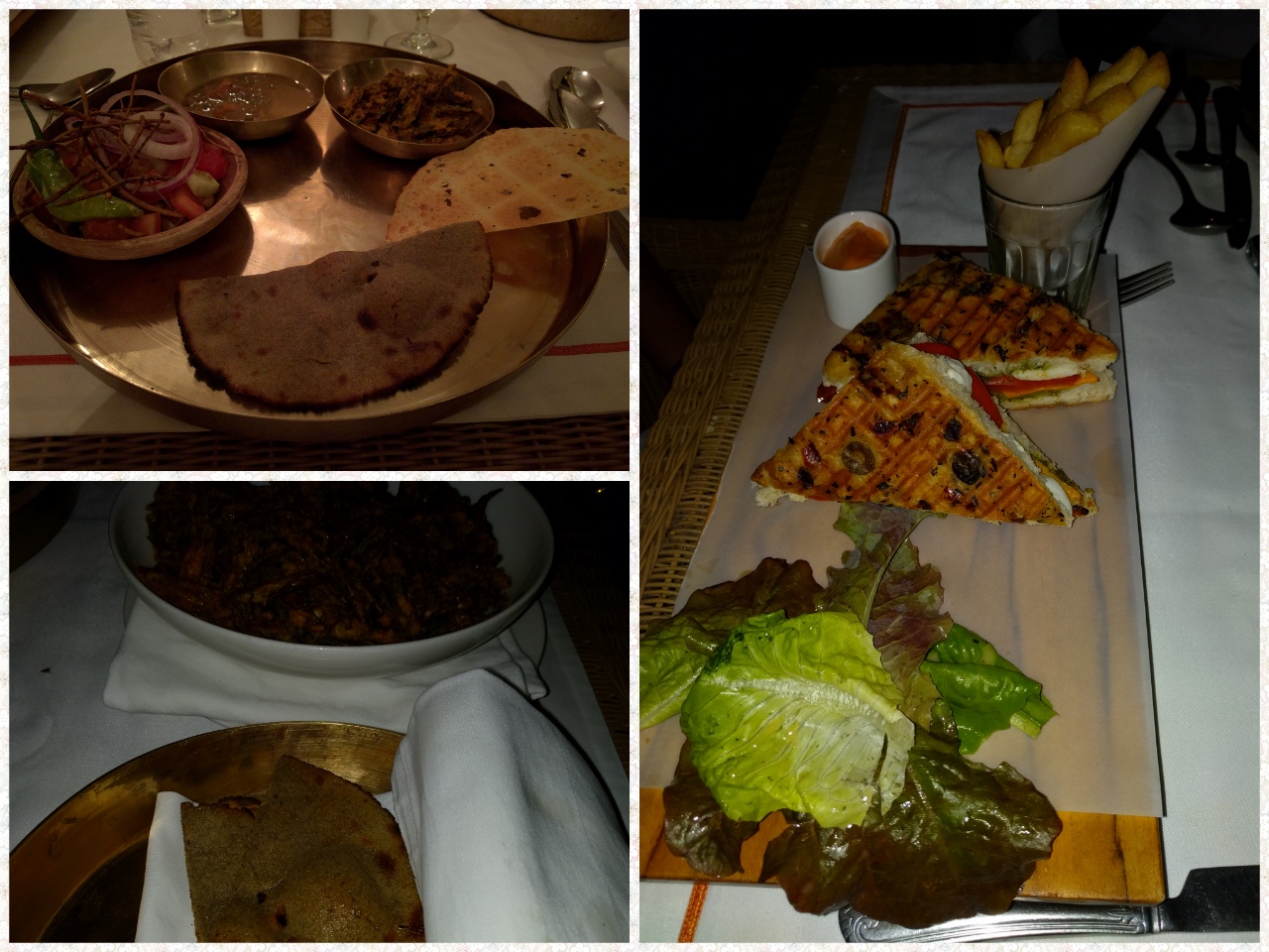 Sandwich, Roti and Ker Sangri