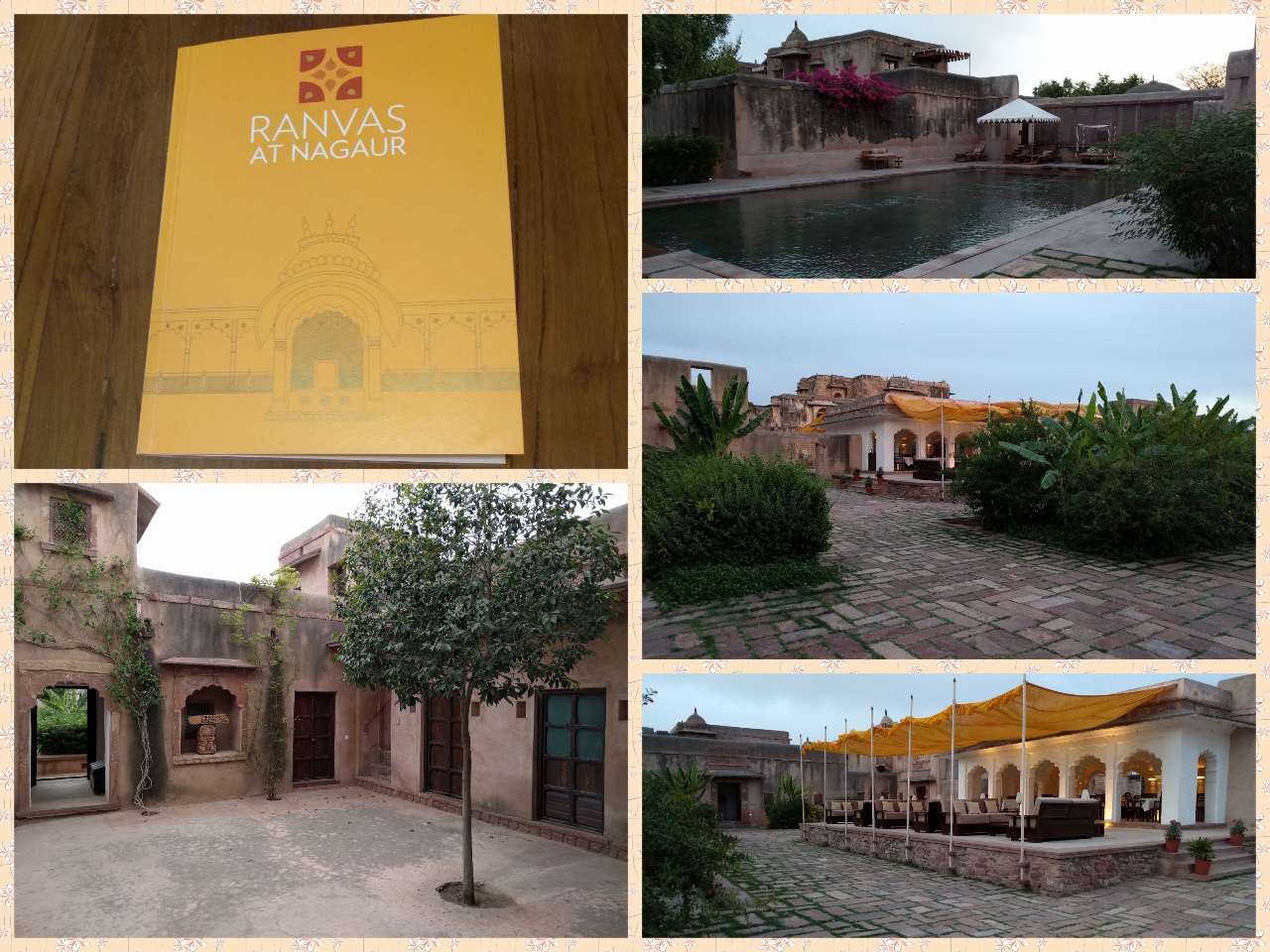 Ranvas Welcome card, Swimming pool, Courtyard and the reception area