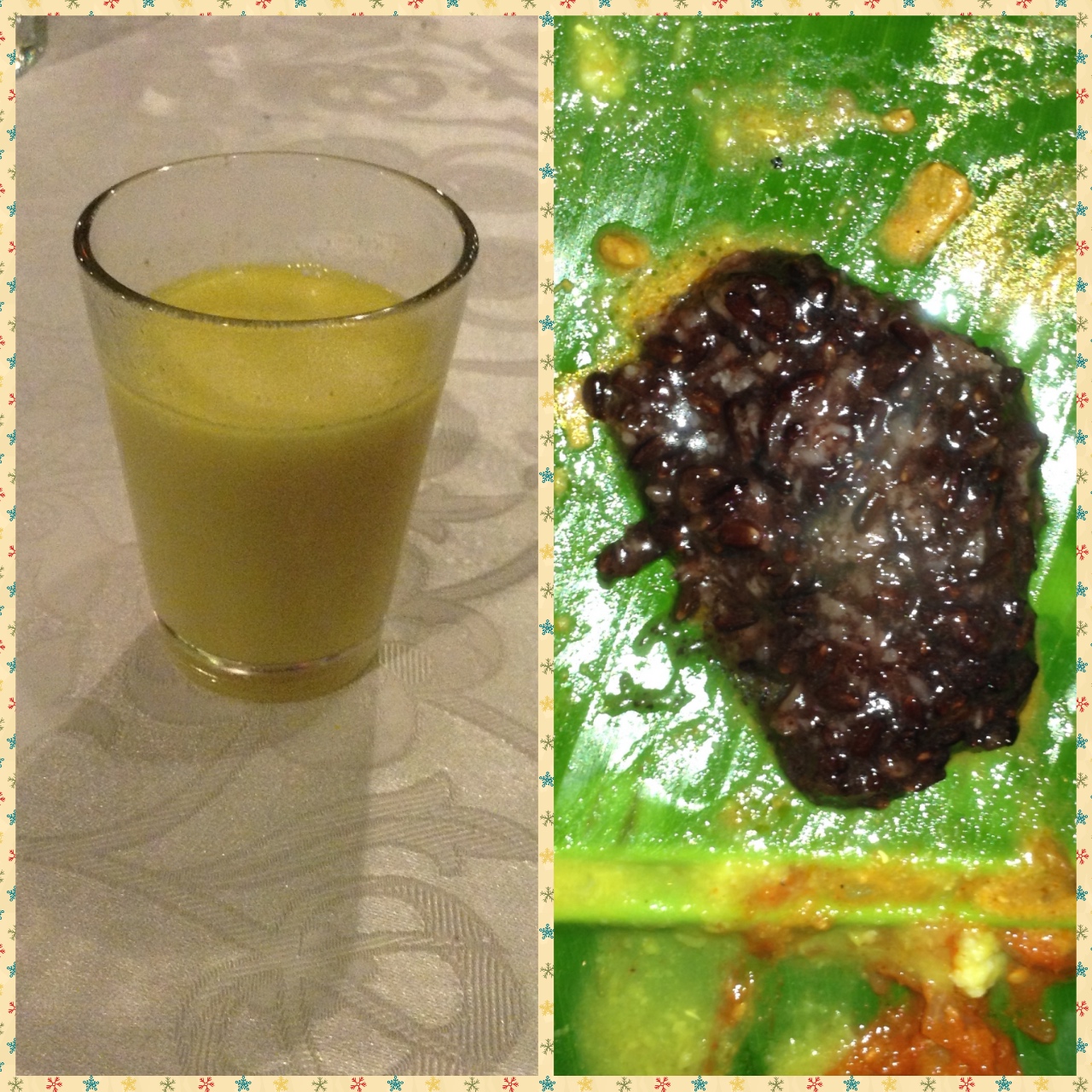 Dessert and warm milk to end the day