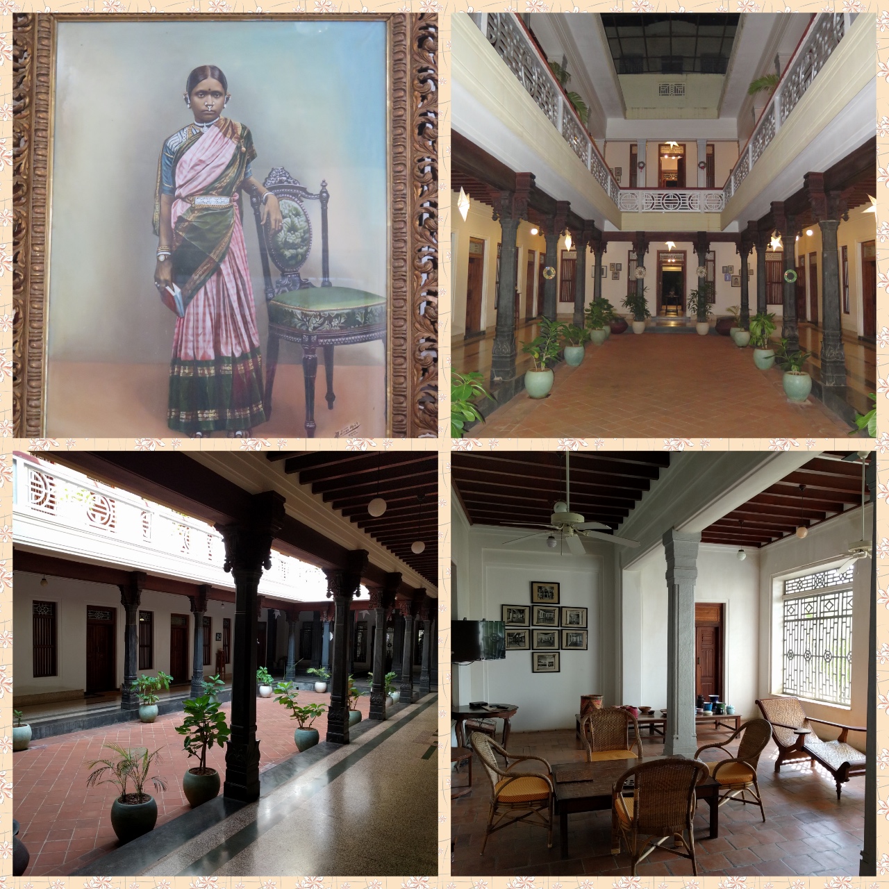 Visalam who lends her name to the property, the courtyard and the sitout