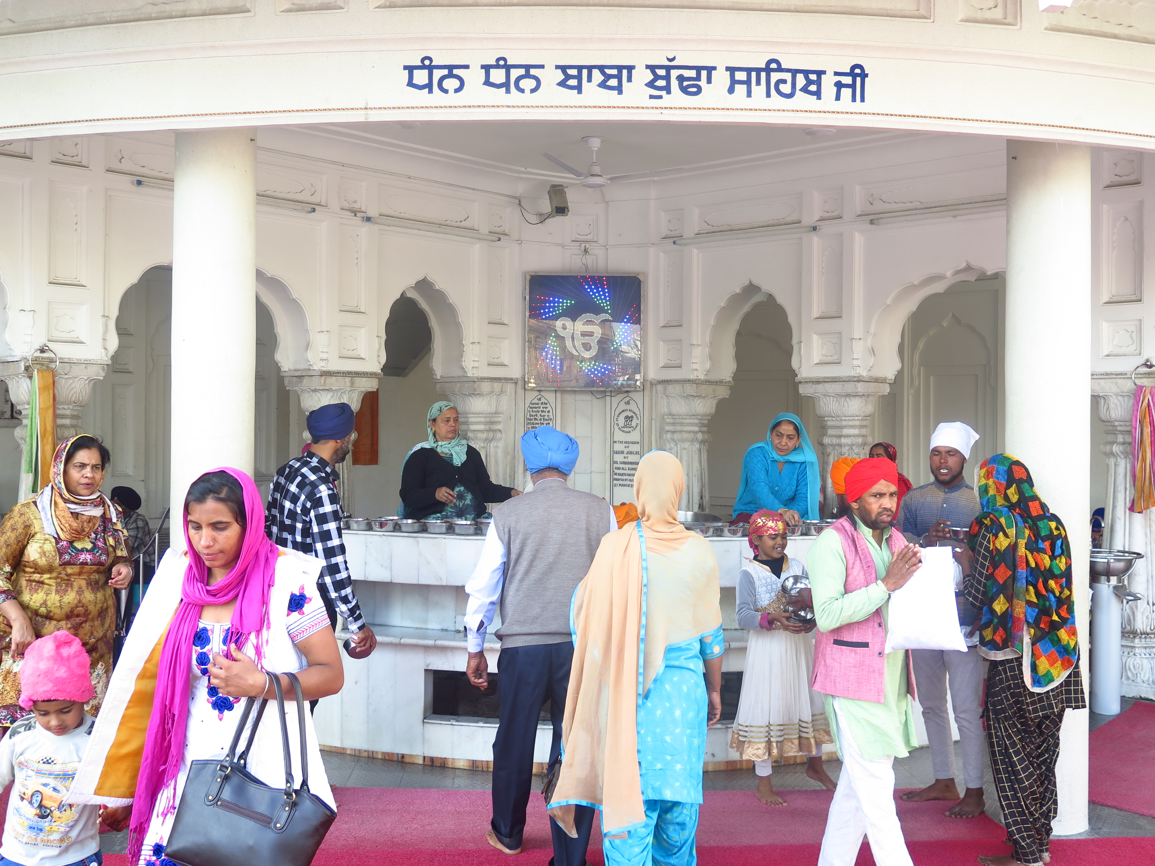 The water distribution center at Darbar Sahib for Devotees and visitors