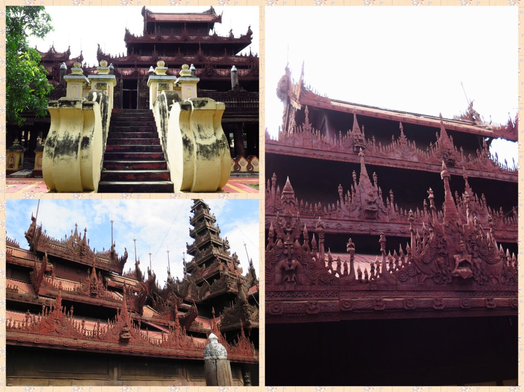 The Majesticity of the Bagaya Kyaung monastery has been achieved with the simplest of materials - Wood. Even after two centuries, the monasteries do not seem ravaged by time. One takes of their shoes before entering the Monastery. There are many quiet places around for a 21 minute meditation session.