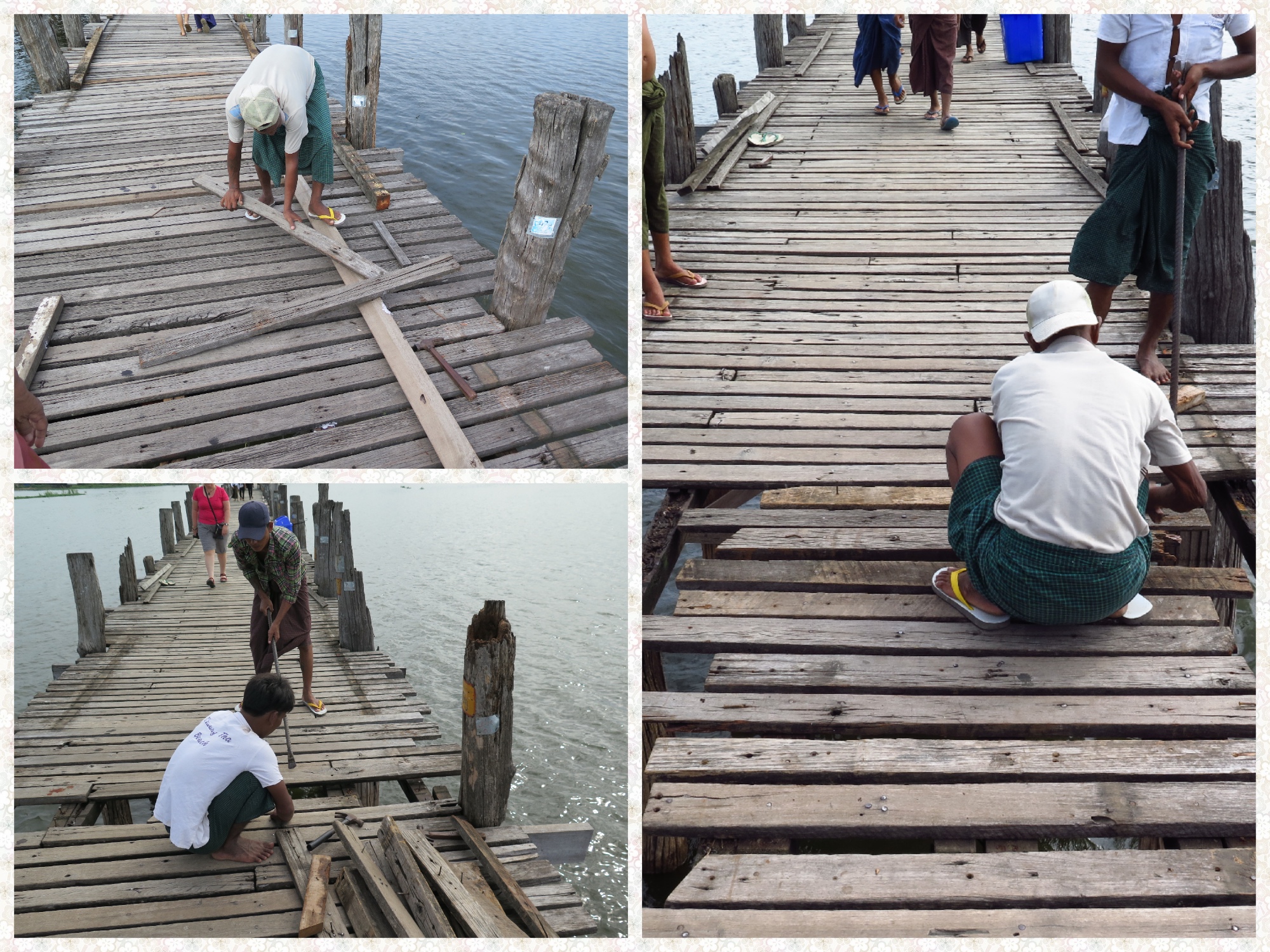 Conservation works are regularly carried out on the bridge by replacing the wooden sleepers. All efforts are afoot to keep this Heritage structure the way it was built.