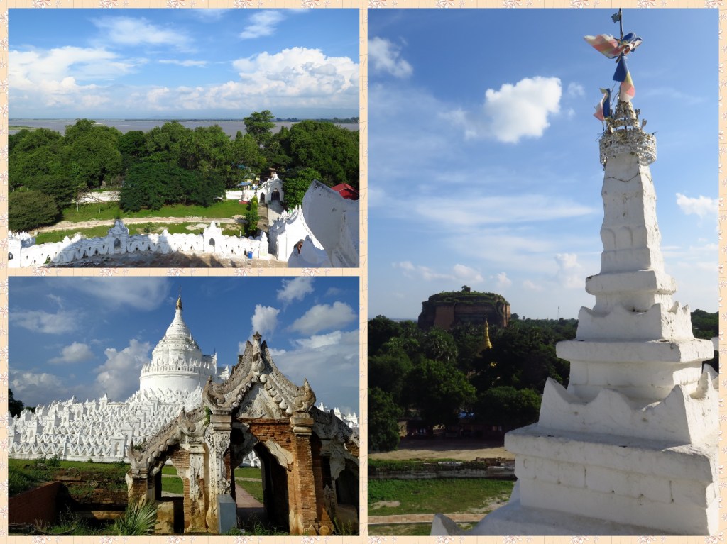 Clear views of the Irrawady river and the nearby Pahtodawgyi pagoda can be seen from atop the Pagoda.