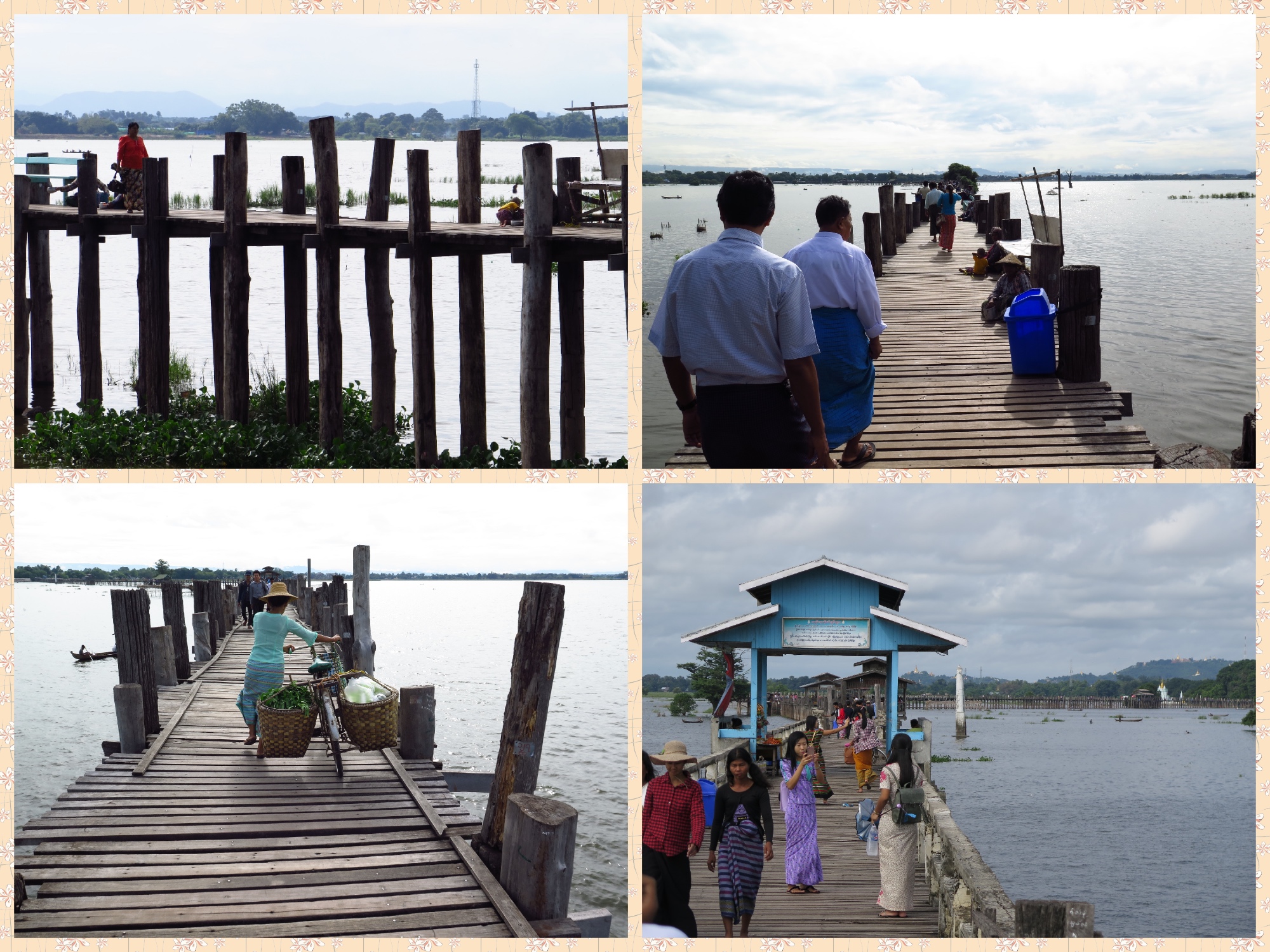 Students going to the university on the western side of the bridge, Vegetable sellers, Daily wagers, Government officers, Contractors and of course very well trained tourist guides traverse the bridge everyday.