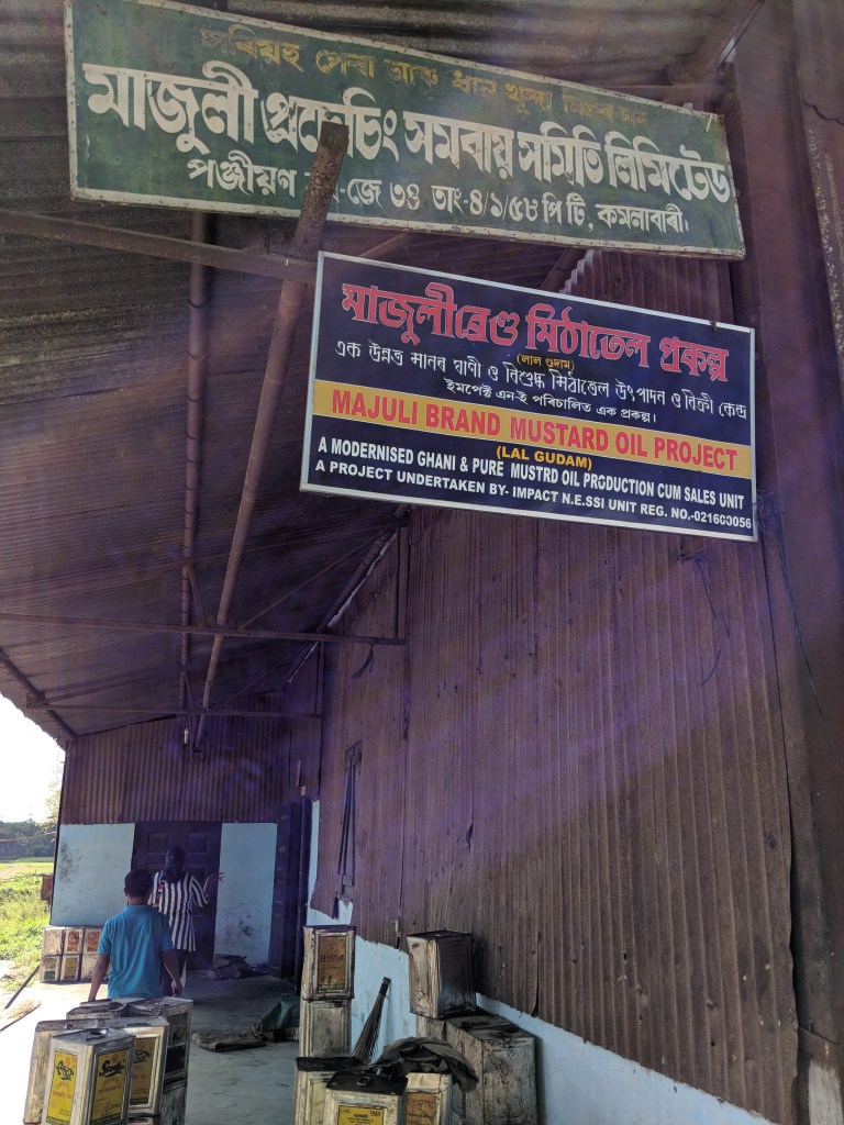 The Majuli Mustard Project. An avenue to provide employment locally.