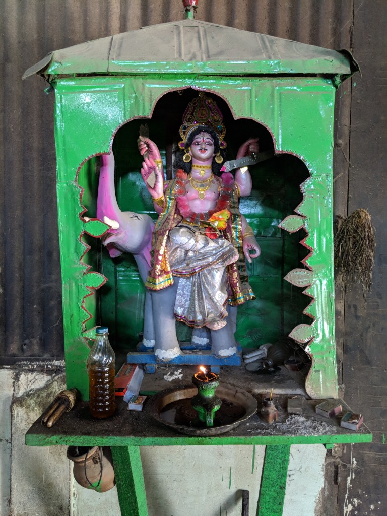 Lord Vishwakarma is the resident deity of the Mustard Oil Mill