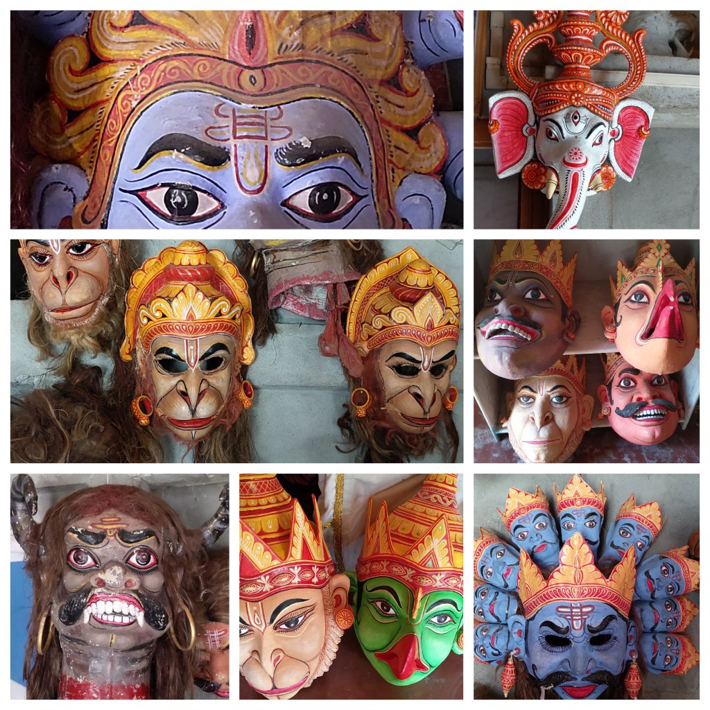 Masks at Samaguri Satra