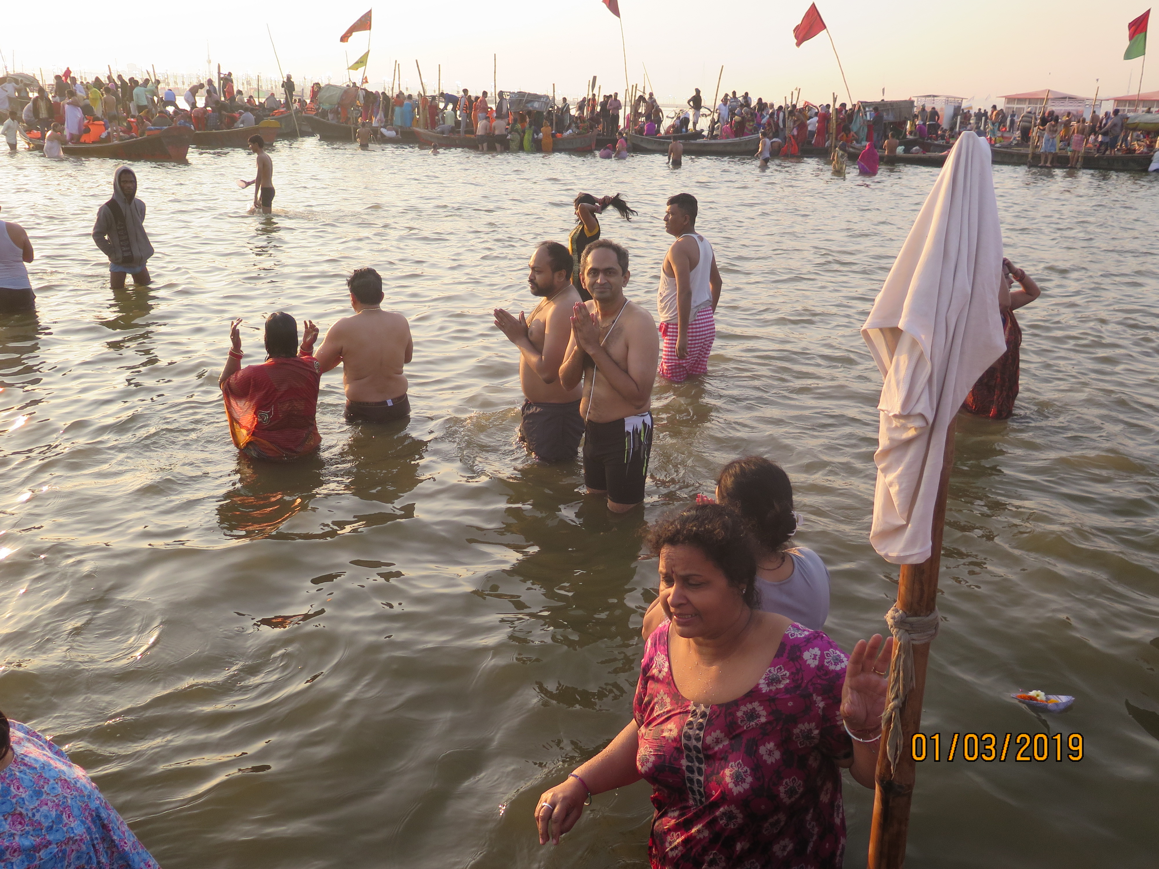 The Kumbh Sangam or confluence