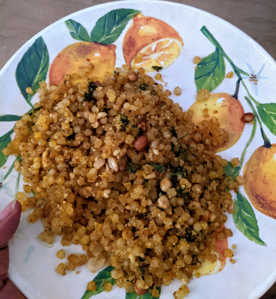 Sabudana khichdi on Friday morning